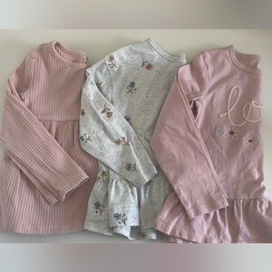 Carter's Pink and Gray Long Sleeve Tees for Kids